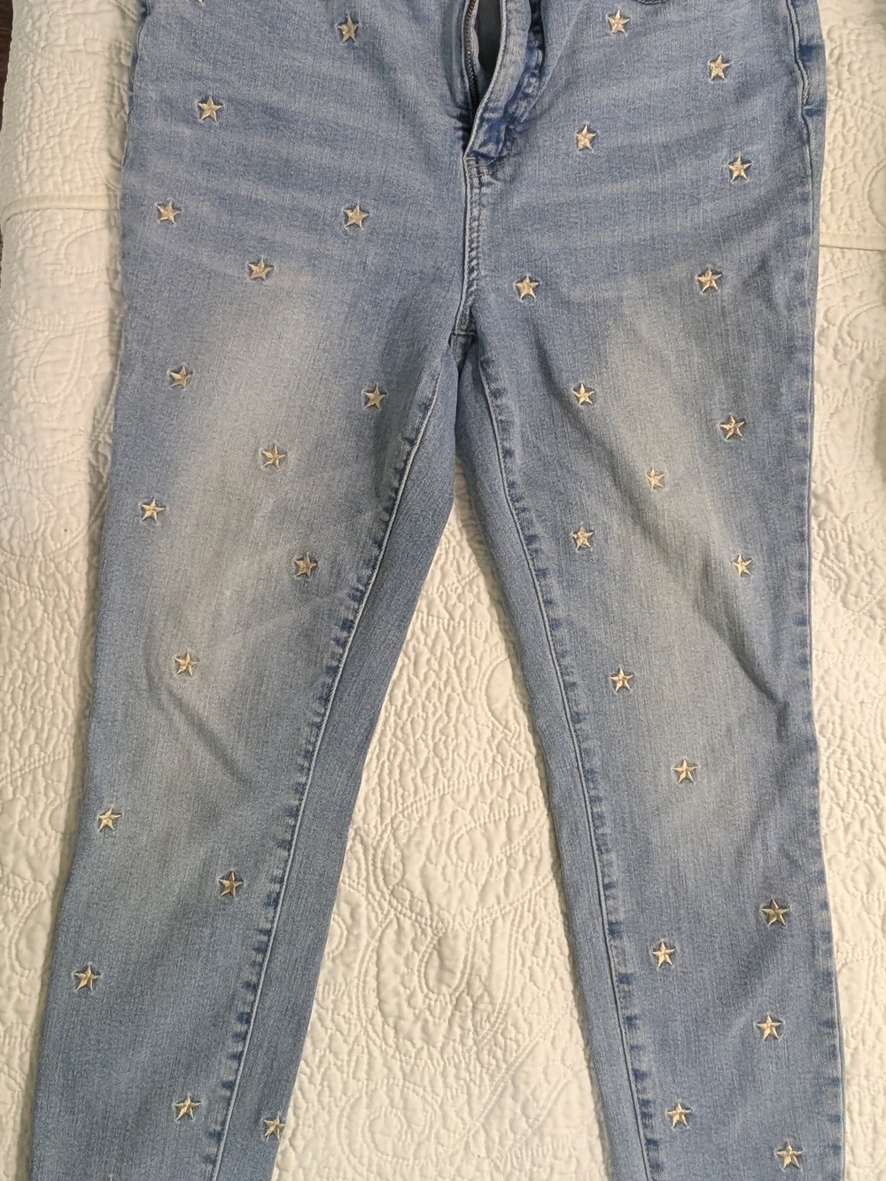 Judy Blue Star Embroidered Skinny Jeans